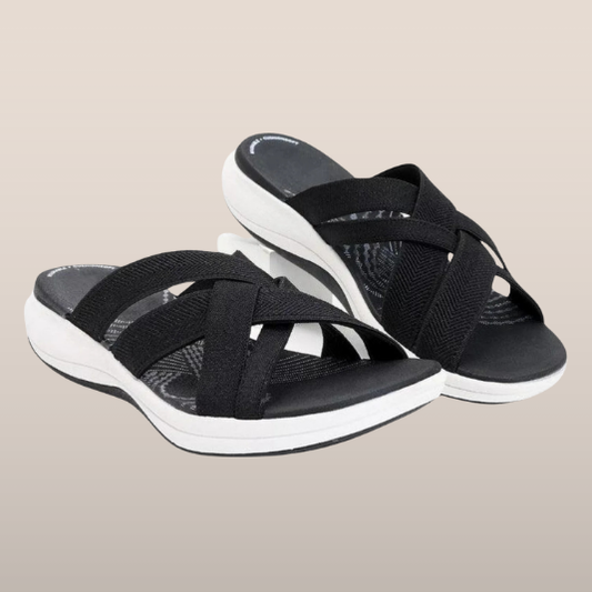 Dames Slippers – Zomerslippers met Kruisband en Lichtgewicht Zool