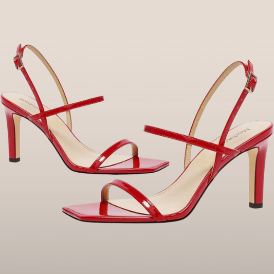 Dames Hoge Sandalen – Minimalistisch Design met Slanke Hak