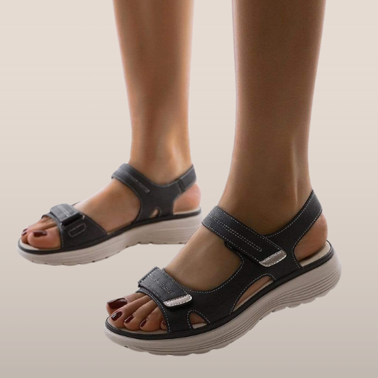 Dames Wandelsandalen met Klittenbandsluiting – Lichtgewicht en Schokabsorberend