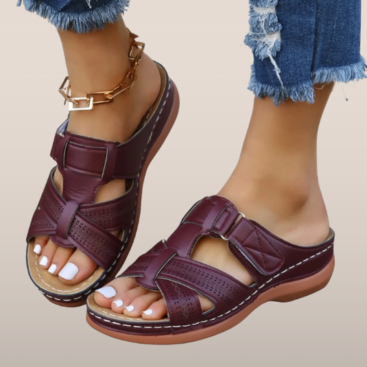 Dames Instap Sandalen met Gespdetail – Luchtig en Ondersteunend Design