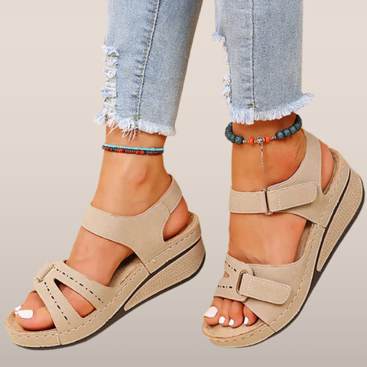 Dames Sandalen met Klittenbandsluiting – Verhoogd Comfort en Stevigheid
