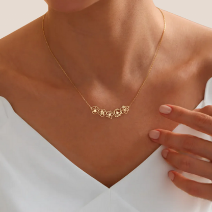 Dames Ketting met Bloemenmotief – Fijne Ketting