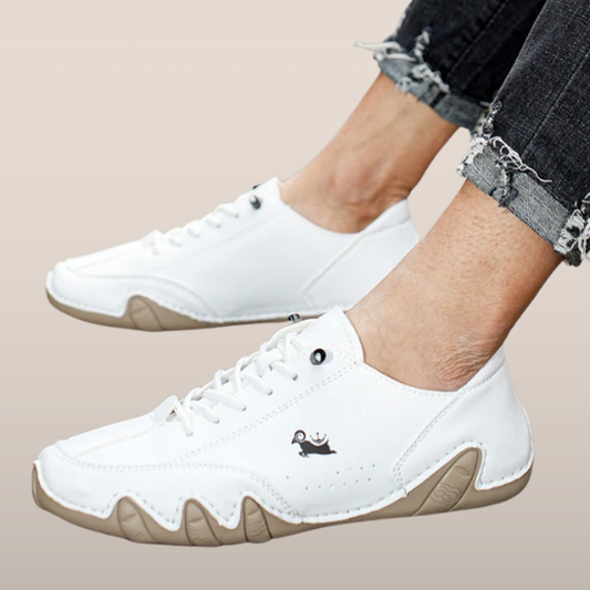 Heren Casual Instappers – Flexibele Antislip Sneakers met Vetersluiting en Rubberen Zool
