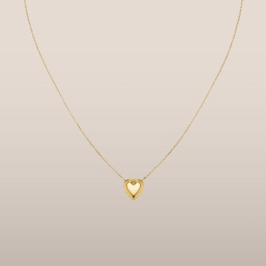 Dames Ketting – Fijne Ketting met Gelaagd Hartvormig Hanger