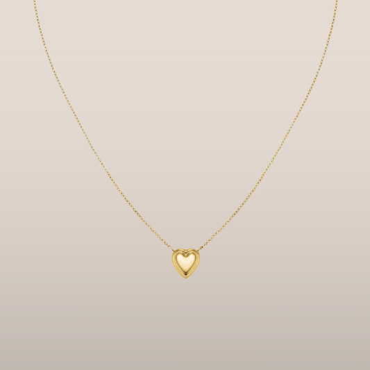 Dames Ketting – Fijne Ketting met Gelaagd Hartvormig Hanger