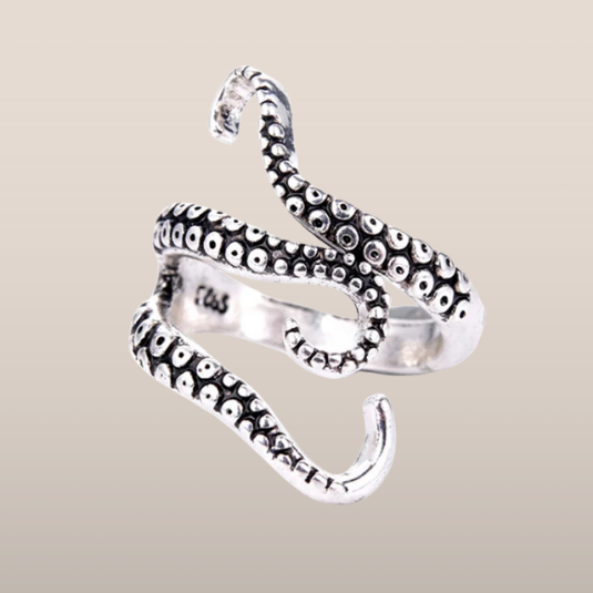 Dames Ring – Verstelbare Ring met Tentakelstructuur