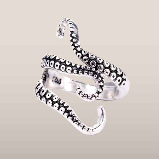 Dames Ring – Verstelbare Ring met Tentakelstructuur