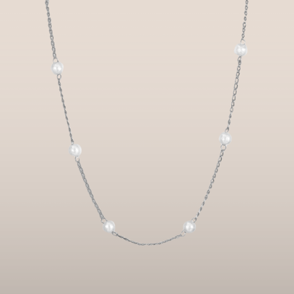 Dames Ketting – Fijne Schakel met Parels