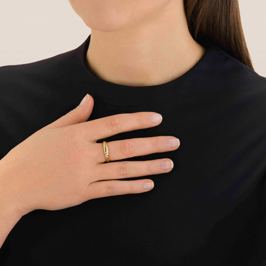 Dames Ring – Gedraaid Bandpatroon