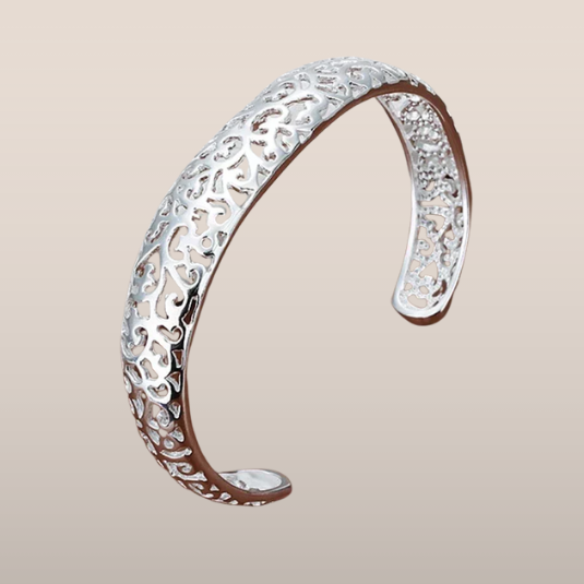 Dames Armband – Opengewerkt Cuff-Design met Fijn Motief