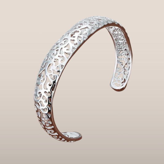 Dames Armband – Opengewerkt Cuff-Design met Fijn Motief