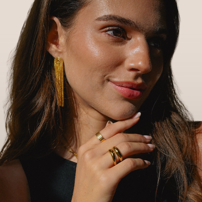 Dames Oorbellen – Lange Franje-Elegantie