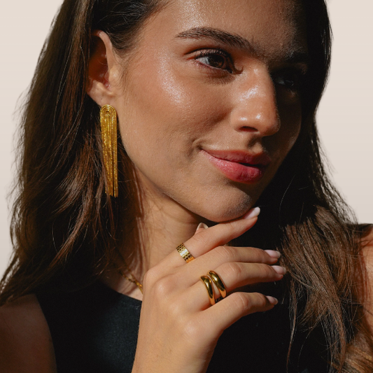 Dames Oorbellen – Lange Franje-Elegantie