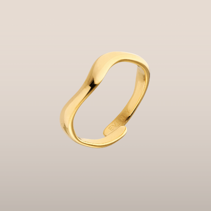 Dames ring – Open design met vloeiende organische vorm