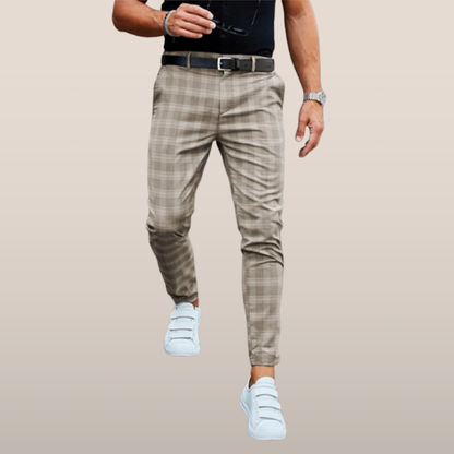 Floris – Geruite Pantalon voor Heren
