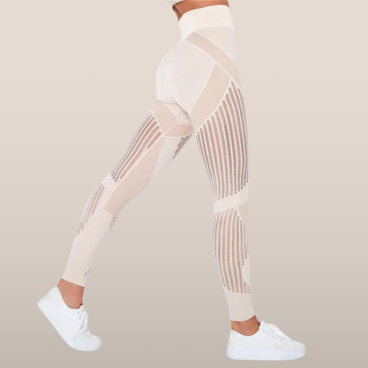Sienna – Naadloze Sport Legging met Mesh Details
