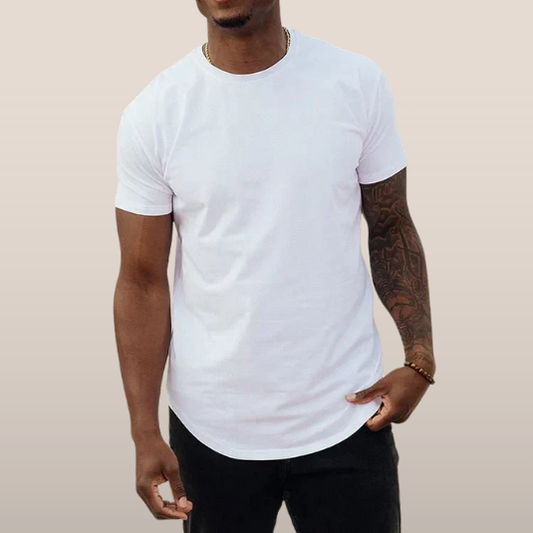 Milan – Basic T-Shirt met Ronde Hals