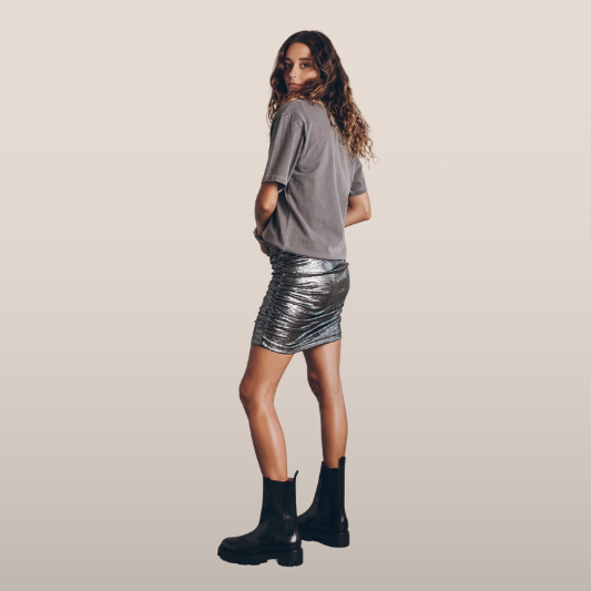 Lotte – Glanzende Minirok voor Dames