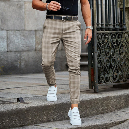 Floris – Geruite Pantalon voor Heren