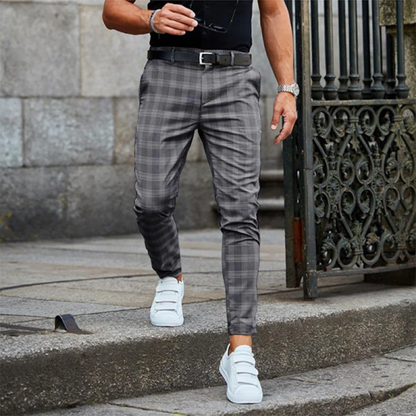 Floris – Geruite Pantalon voor Heren