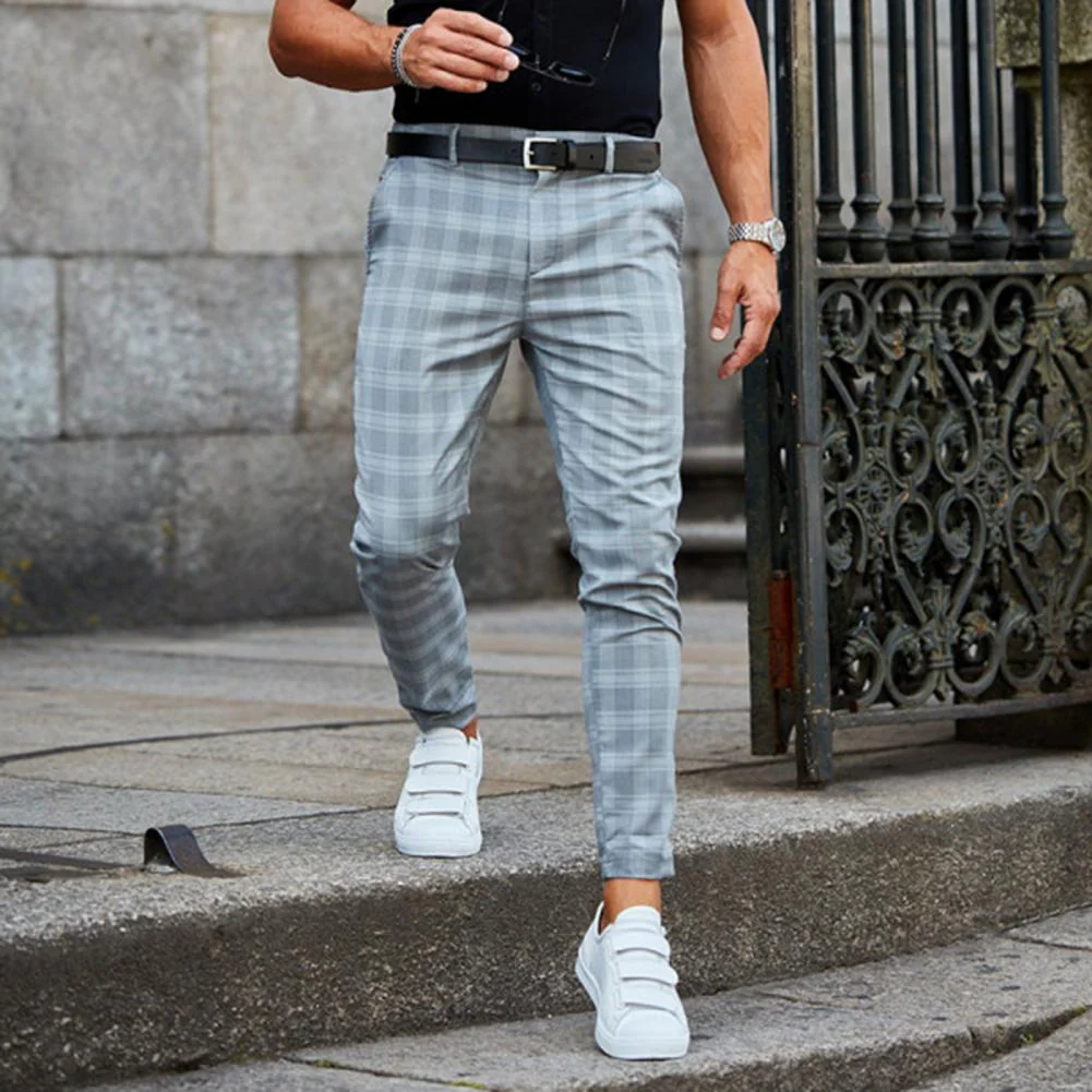 Floris – Geruite Pantalon voor Heren