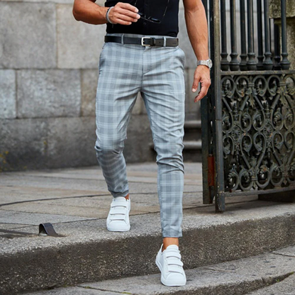 Floris – Geruite Pantalon voor Heren