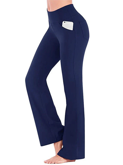 Livia – Flared Sportbroek met Zijvak