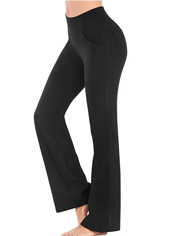 Livia – Flared Sportbroek met Zijvak