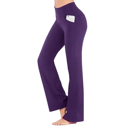 Livia – Flared Sportbroek met Zijvak