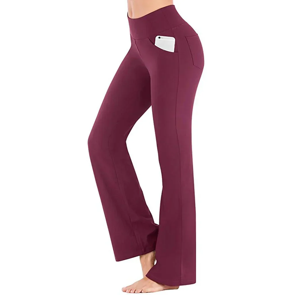 Livia – Flared Sportbroek met Zijvak