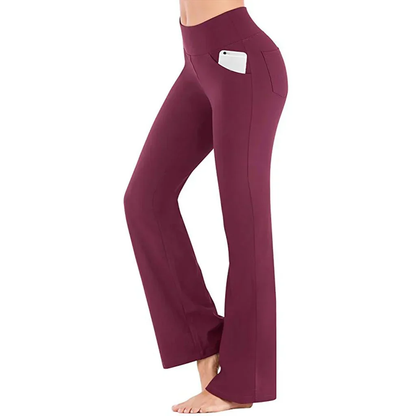 Livia – Flared Sportbroek met Zijvak