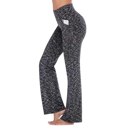 Livia – Flared Sportbroek met Zijvak