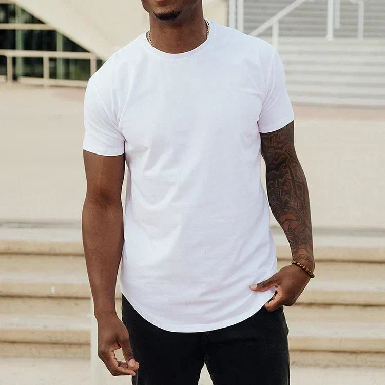 Milan – Basic T-Shirt met Ronde Hals