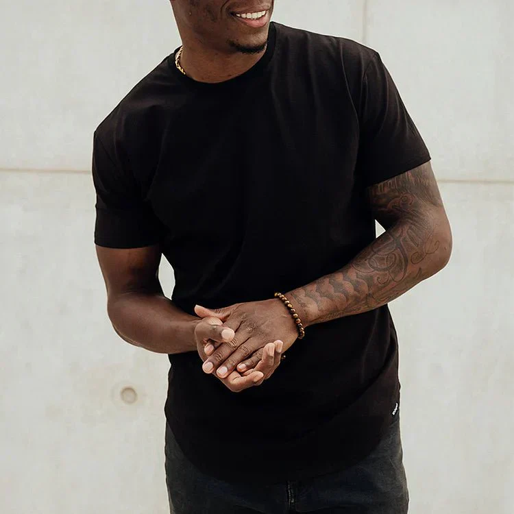 Milan – Basic T-Shirt met Ronde Hals