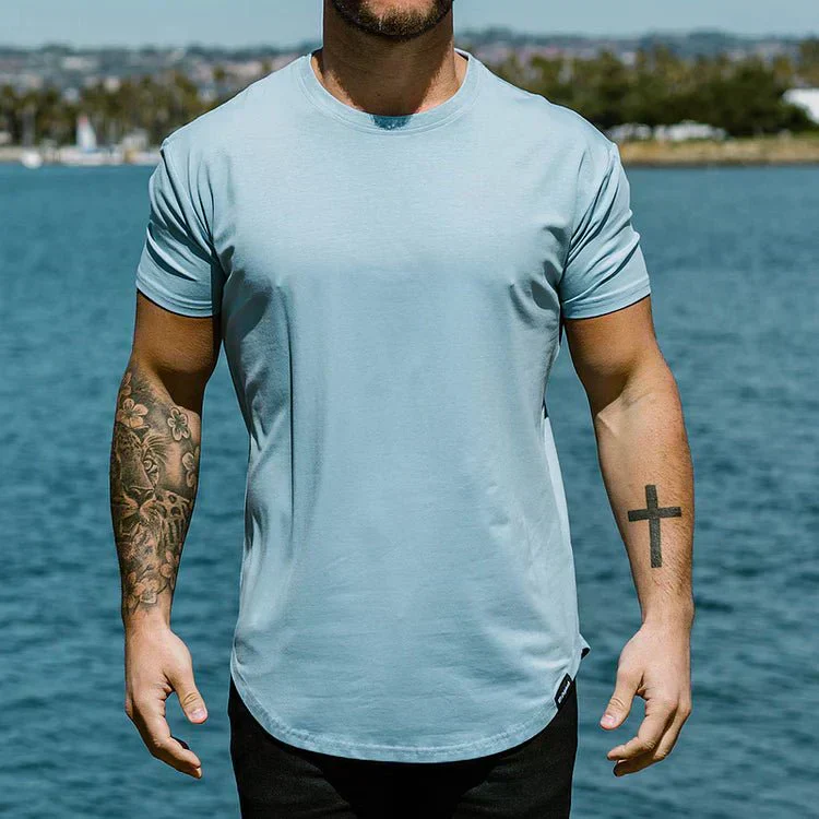 Milan – Basic T-Shirt met Ronde Hals