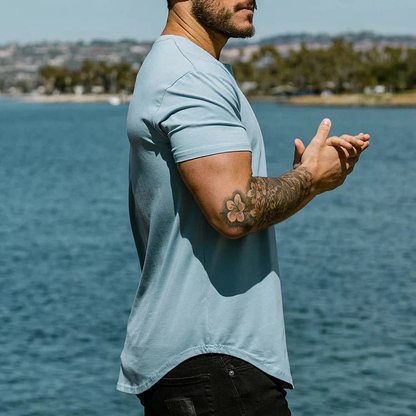 Milan – Basic T-Shirt met Ronde Hals