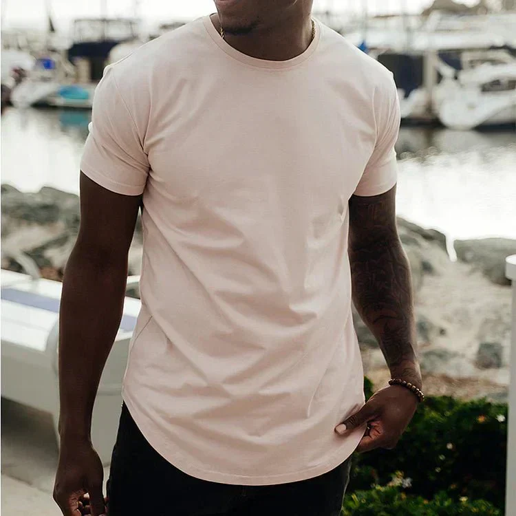 Milan – Basic T-Shirt met Ronde Hals