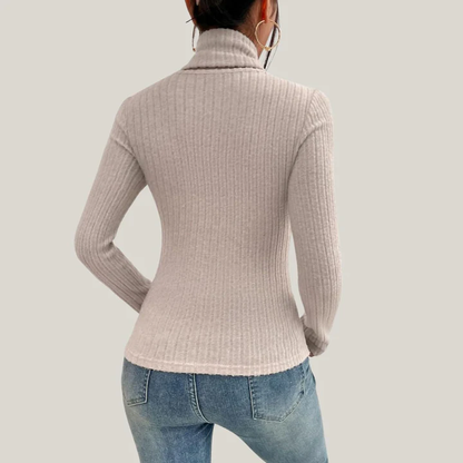 Mira – Ribtop met Asymmetrische Halslijn
