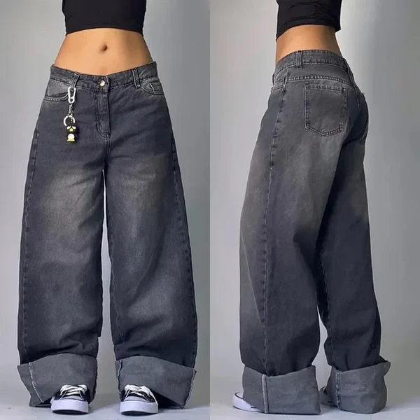 Nayla – Denim Cargo Jeans met Zakken