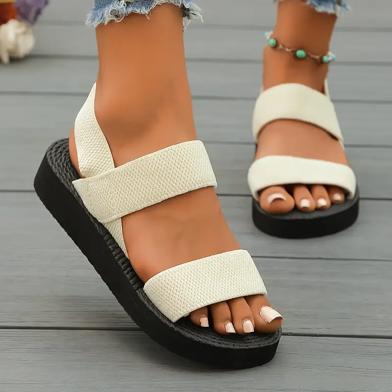 Noor – Platform Sandalen met Sleehak