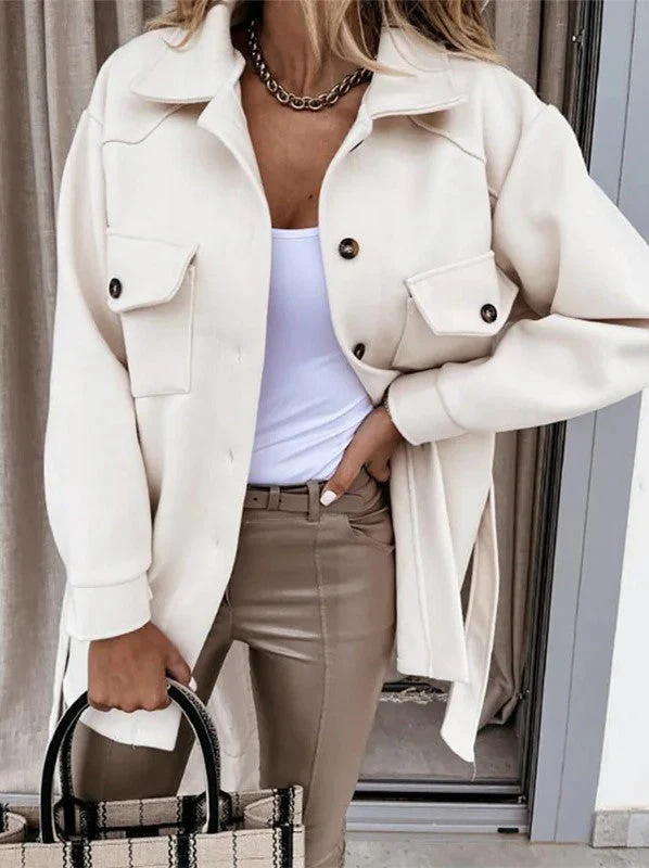 Noor – Overshirt met Zakdetails