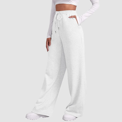 Romy – Losvallende Joggingbroek met Hoge Taille