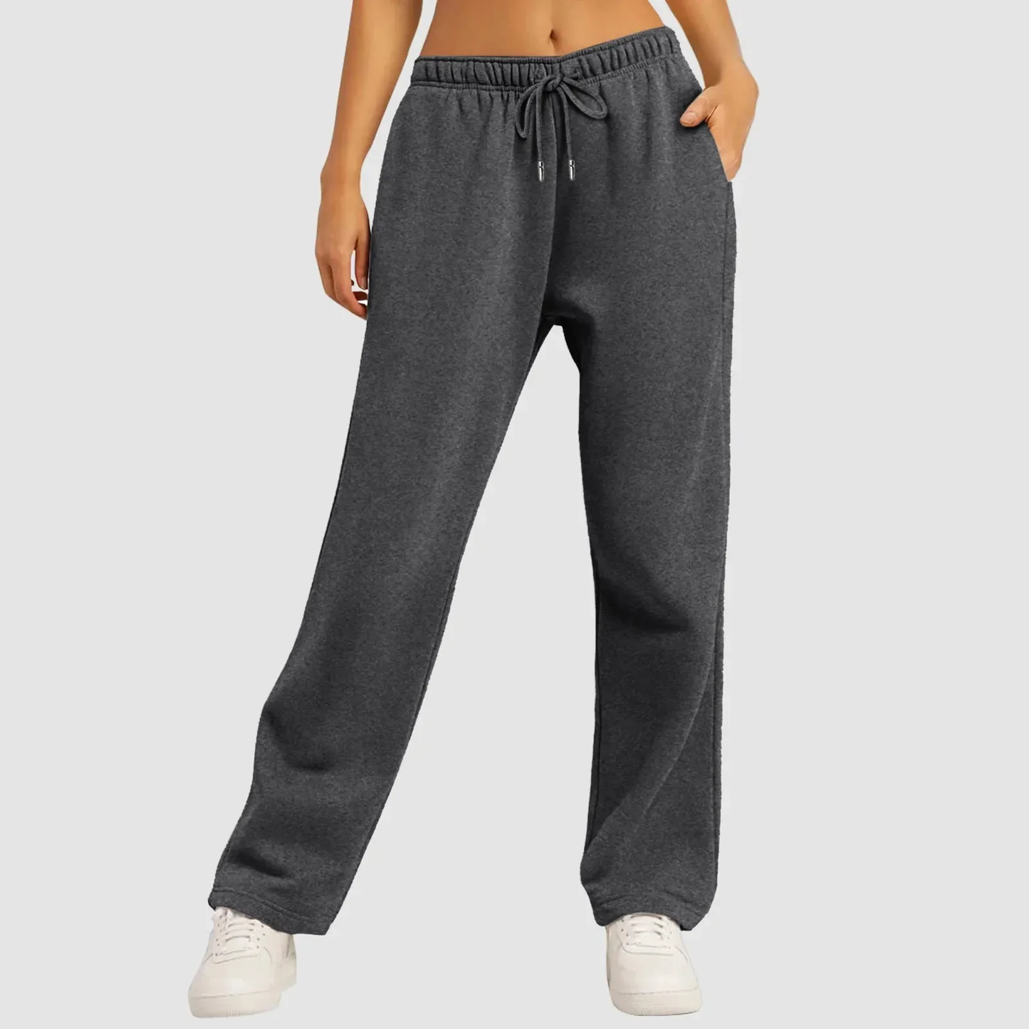 Romy – Losvallende Joggingbroek met Hoge Taille