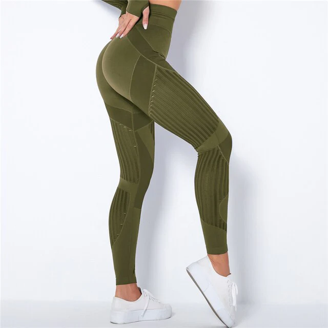 Sienna – Naadloze Sport Legging met Mesh Details