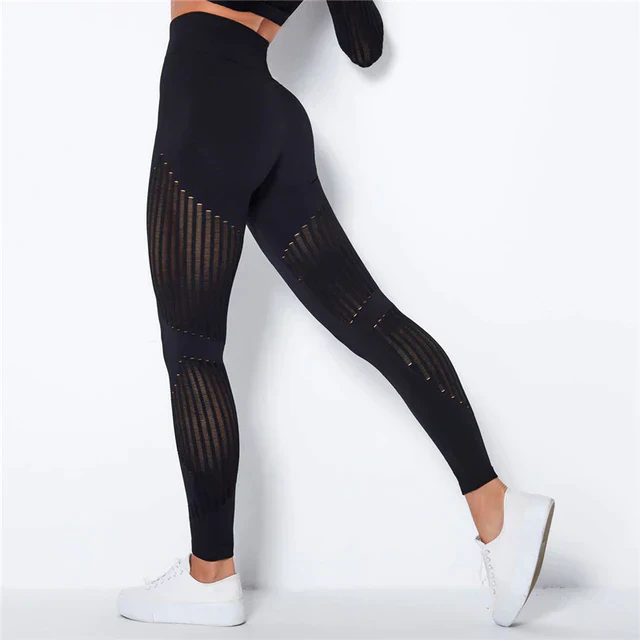 Sienna – Naadloze Sport Legging met Mesh Details