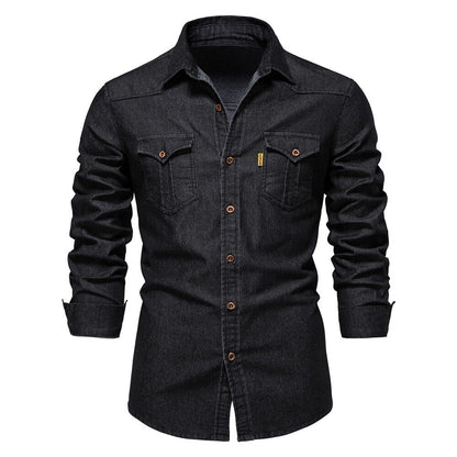 Tygo – Denim Overhemd met Lange Mouwen