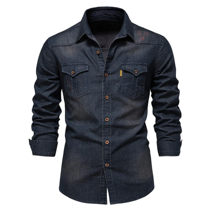 Tygo – Denim Overhemd met Lange Mouwen