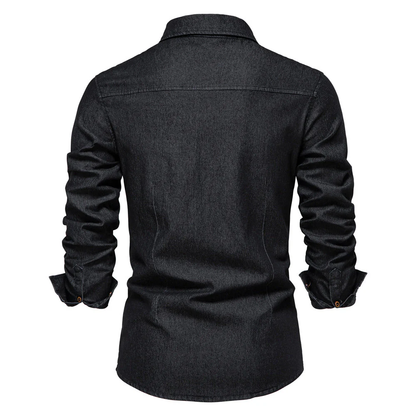 Tygo – Denim Overhemd met Lange Mouwen