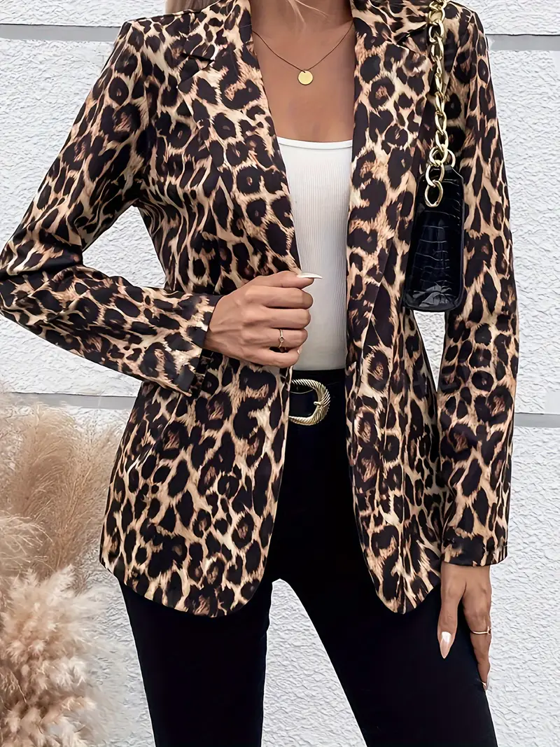 Yara – Blazer met Luipaardmotief